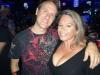Alter Ego's dynamic singer Jamie gave a hug to one of his biggest fans Melissa during their show at The Purple Moose.